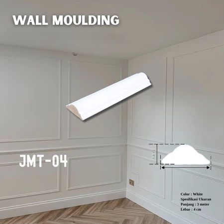 Wall Moulding PVC JMT 04 (4cm)