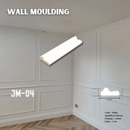 Wall Moulding PVC JM 04 (4cm)