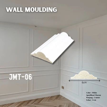 Wall Moulding PVC JMT 06 (6cm)