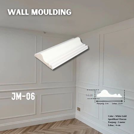 Wall Moulding PVC JM 06 (6cm)