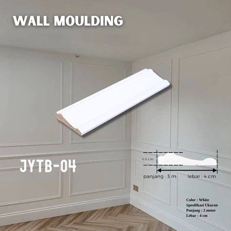 Wall Moulding PVC JYTB 04 (4cm)
