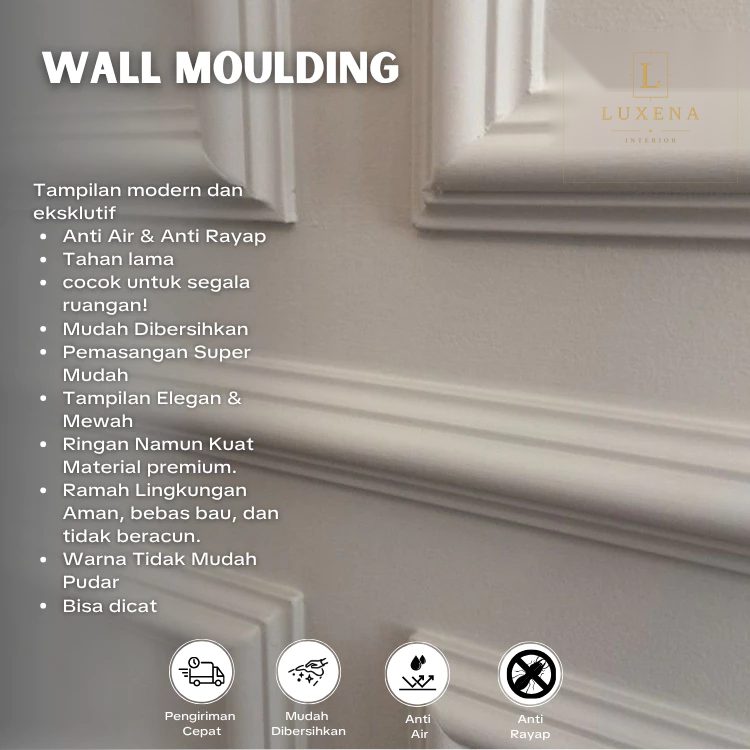 Wall Moulding PVC 3 cm