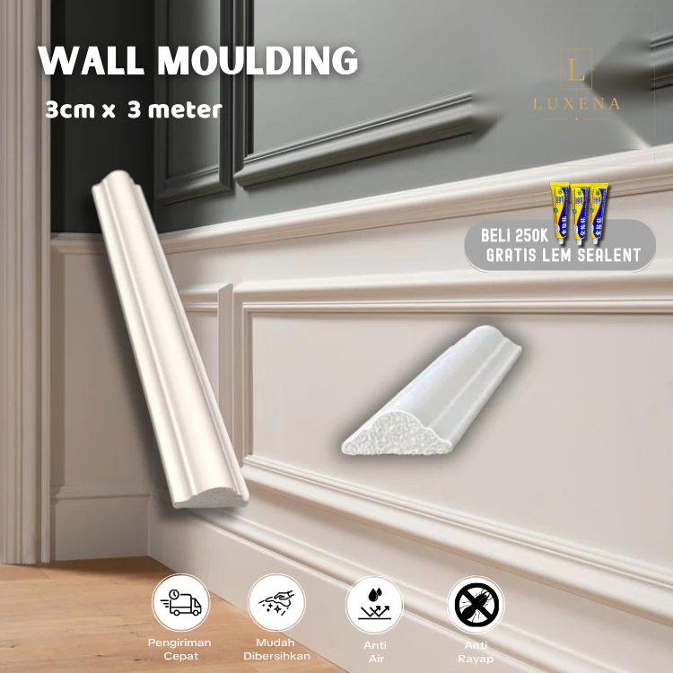 Wall Moulding PVC 3 cm