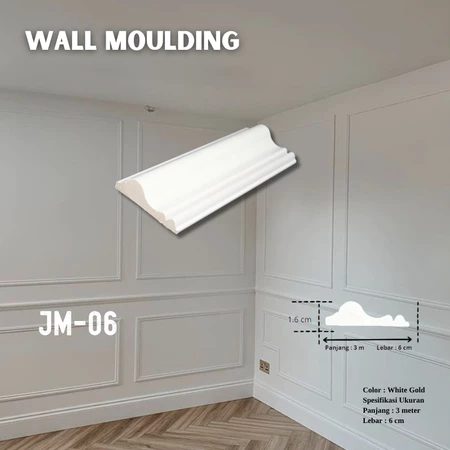 Wall Moulding PVC 6 cm