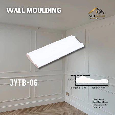Wall Moulding PVC 6 cm