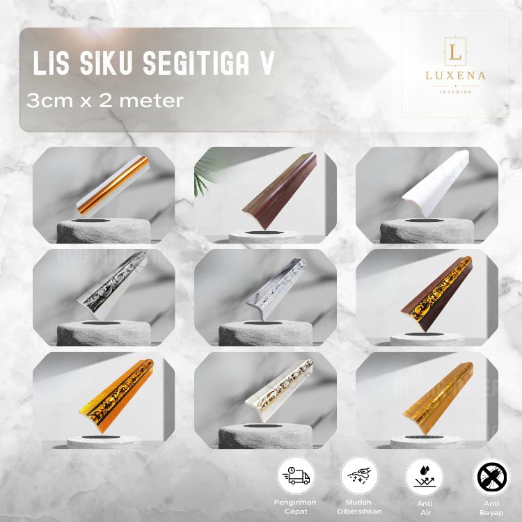Lis Siku Segitiga V PVC