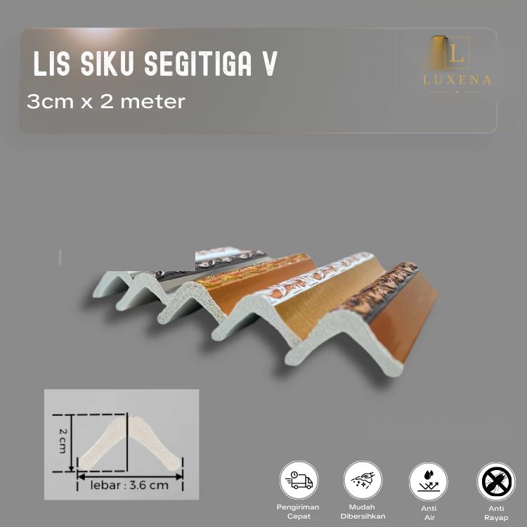 Lis Siku Segitiga V PVC
