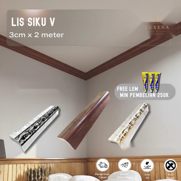 Lis Siku Segitiga V PVC