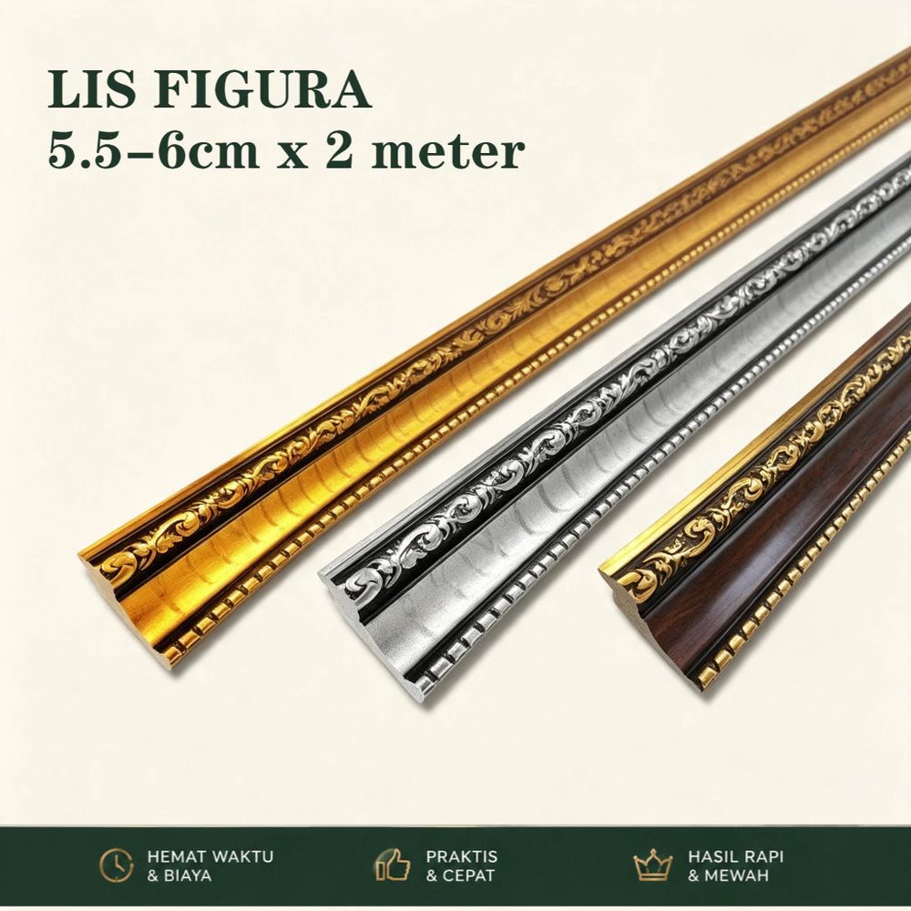 Lis Pigura PVC Motif Ukir