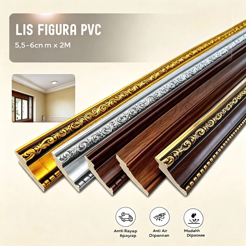 Lis Pigura PVC Motif Ukir