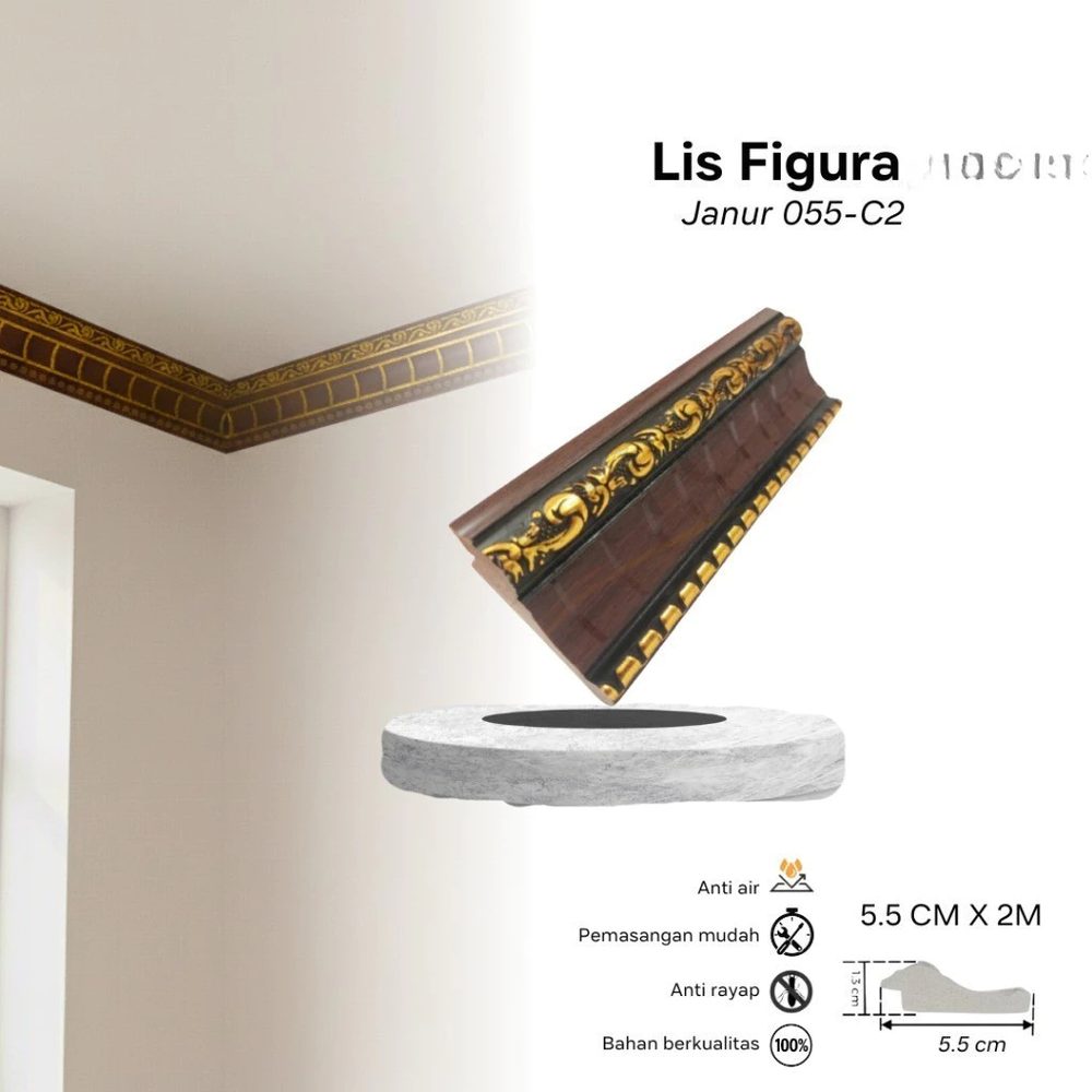 Lis Pigura PVC Motif Ukir