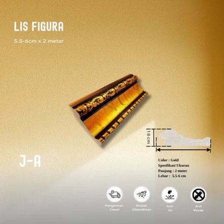 Lis Pigura PVC Motif Ukir A