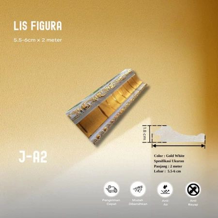 Lis Pigura PVC Motif Ukir A2