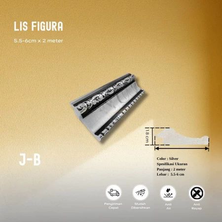 Lis Pigura PVC Motif Ukir B