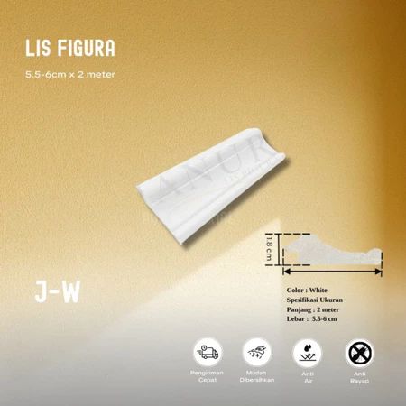 Lis Pigura PVC Motif Ukir W