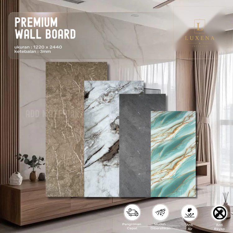 UV Wall Board Motif Marmer