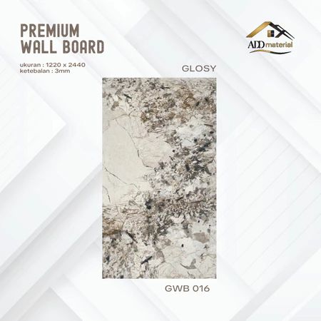 UV Wall Board Motif Marmer GWB-016